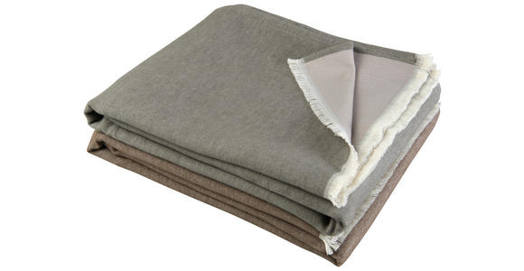 WENDEDECKE MAGDA 140/210 cm - Dunkelgrau/Grau, Natur, Textil (140/210cm) - Novel