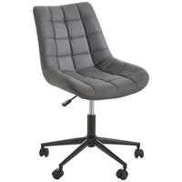 DREHSTUHL  in Grau, Schwarz  - Schwarz/Grau, KONVENTIONELL, Kunststoff/Textil (65/80-90/62cm) - Carryhome