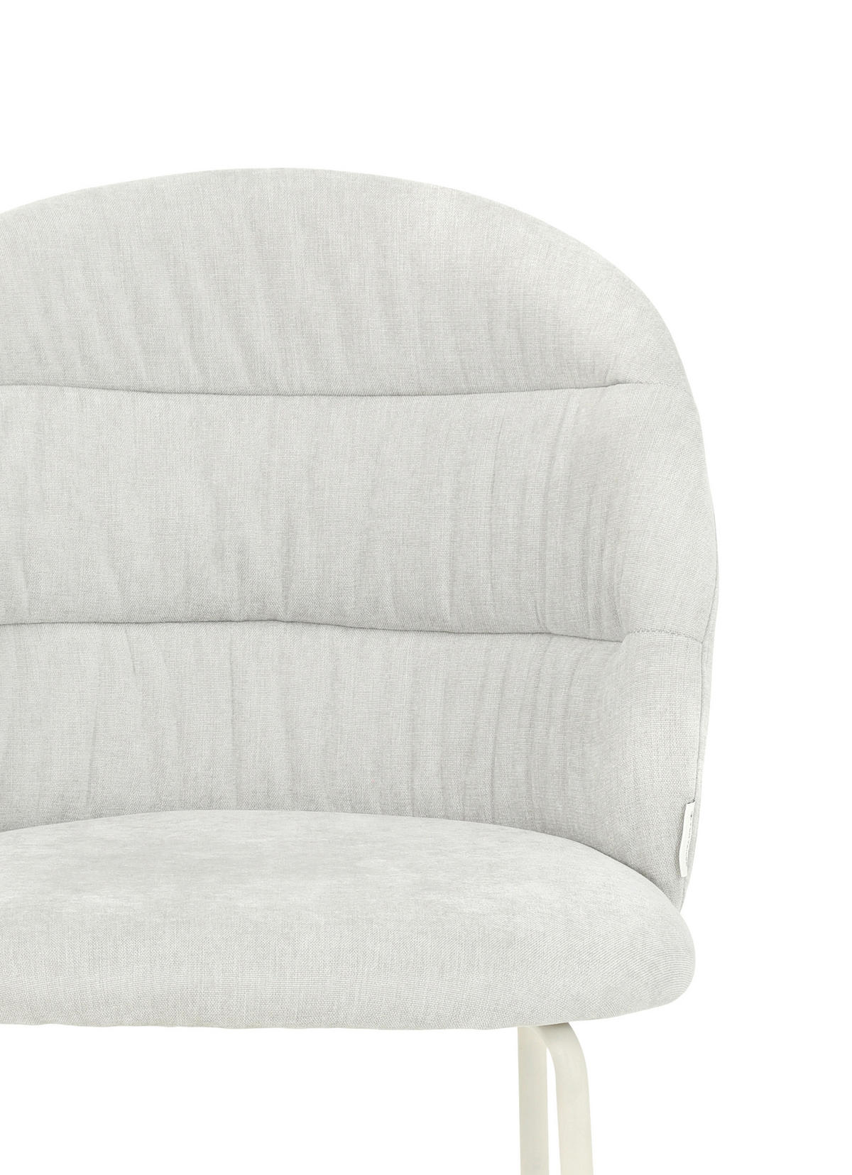 STUHL  in Stahl Chenille Metall, Textil  - Weiß, Basics, Textil/Metall (51/83/59cm) - Tom Tailor