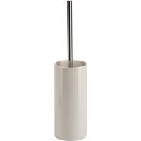 WC SADA - ŠTĚTKA A DRŽÁK - bílá/barvy chromu, Basics, kov/plast (8,5/38cm) - Sadena