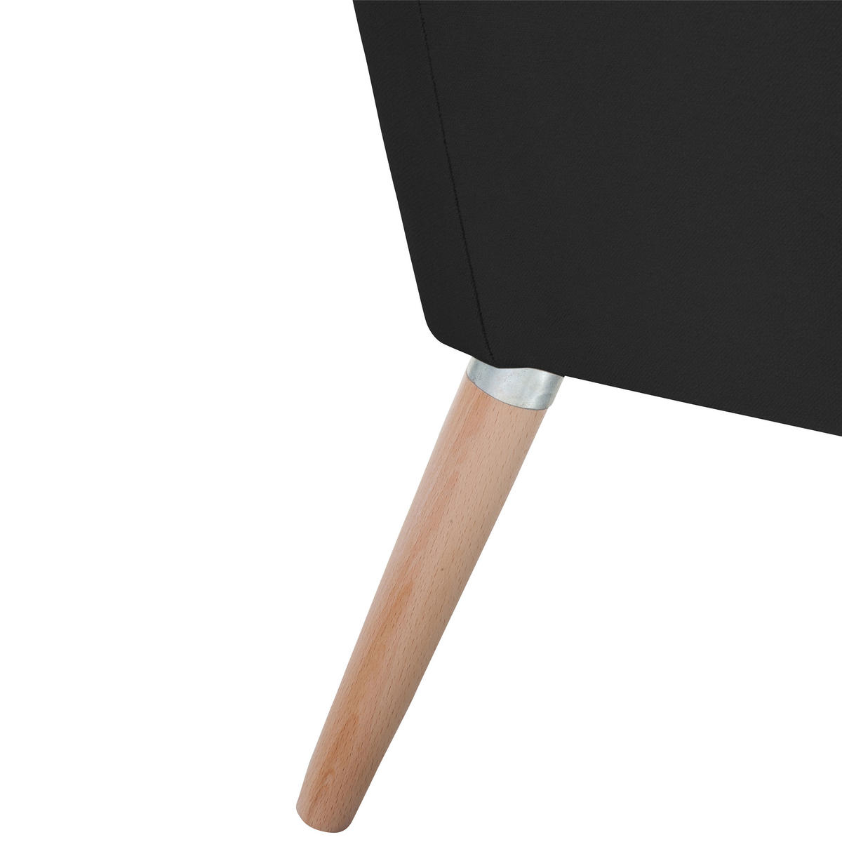 SESSEL in Samt, Velours Schwarz, Buchefarben  - Buchefarben/Schwarz, Design, Holz/Textil (67/81/71cm) - Max Winzer