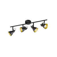 DECKENLEUCHTE Bobby   - Goldfarben/Schwarz, Basics, Metall (10/65/15cm)