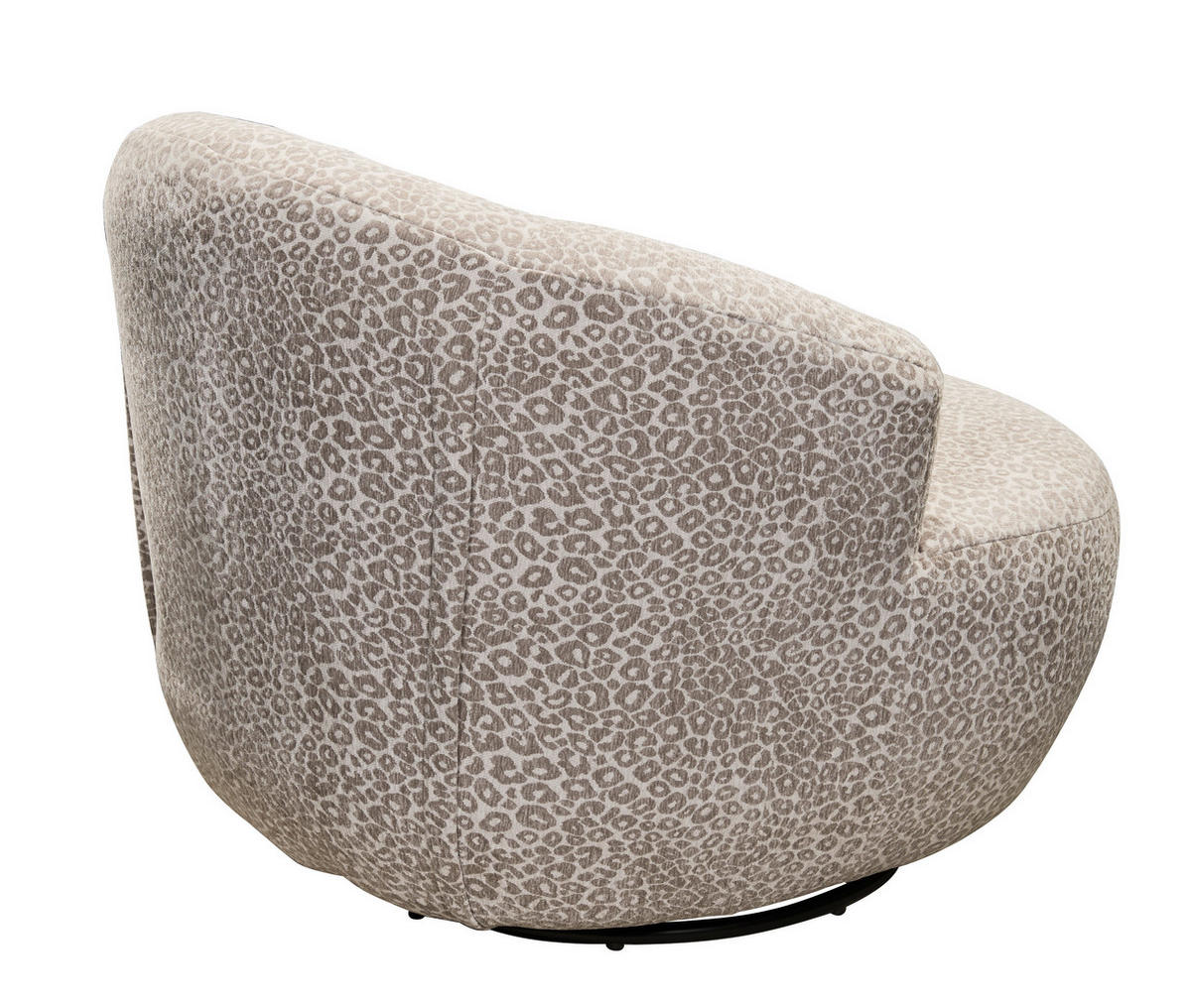 SESSEL Jacquard, Webstoff Beige  - Beige/Schwarz, Modern, Textil/Metall (110/69/107cm) - MID.YOU