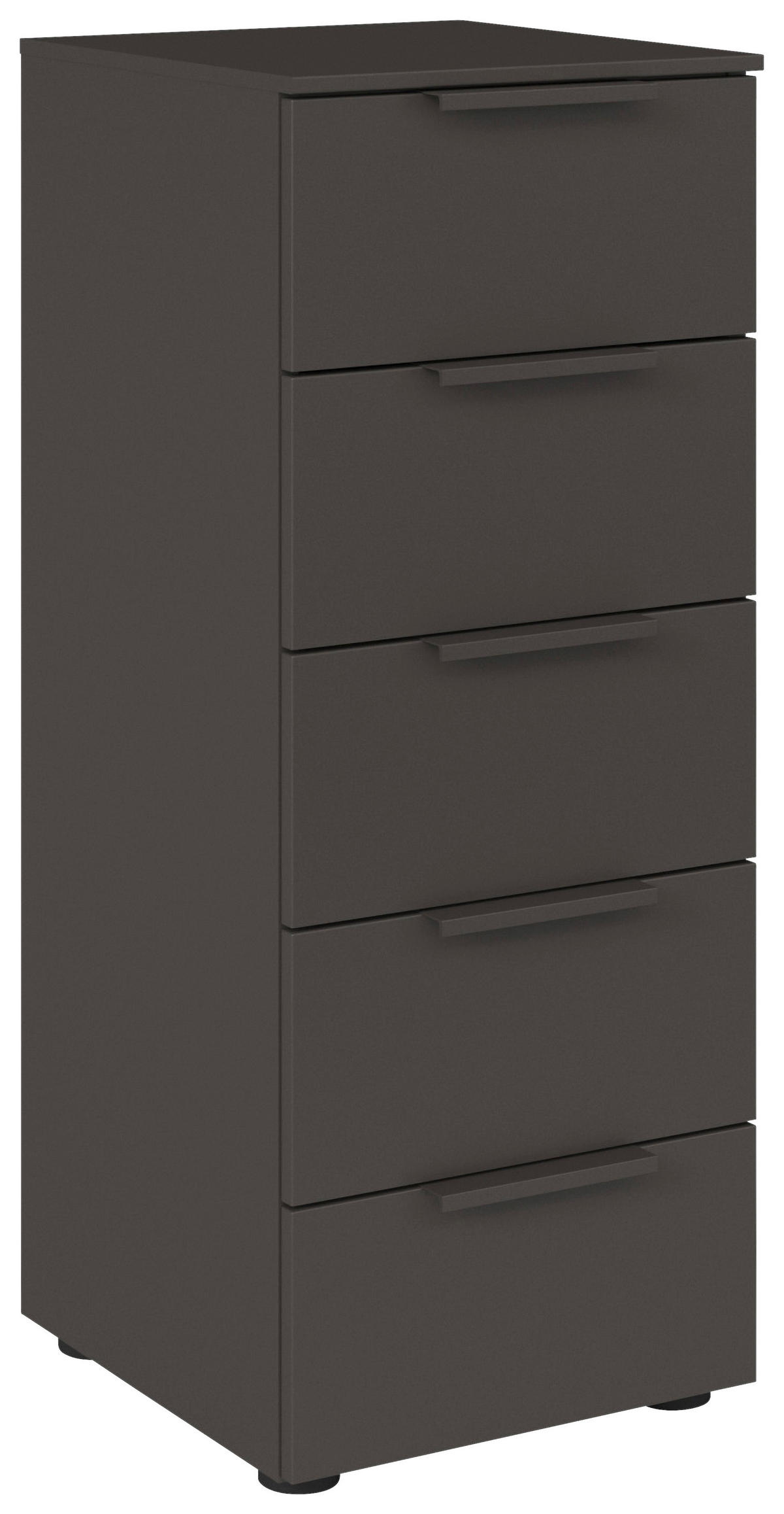 KOMMODE  in 40/100/42 cm  - Graphitfarben/Schwarz, MODERN, Holzwerkstoff/Kunststoff (40/100/42cm) - Rauch Möbel