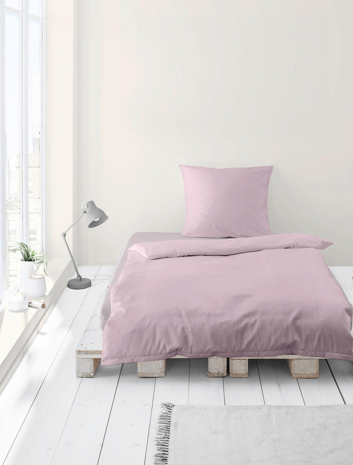 BETTWÄSCHE 2-teilig 135/200 cm  - Flieder, Basics, Textil (135/200cm) - Bierbaum