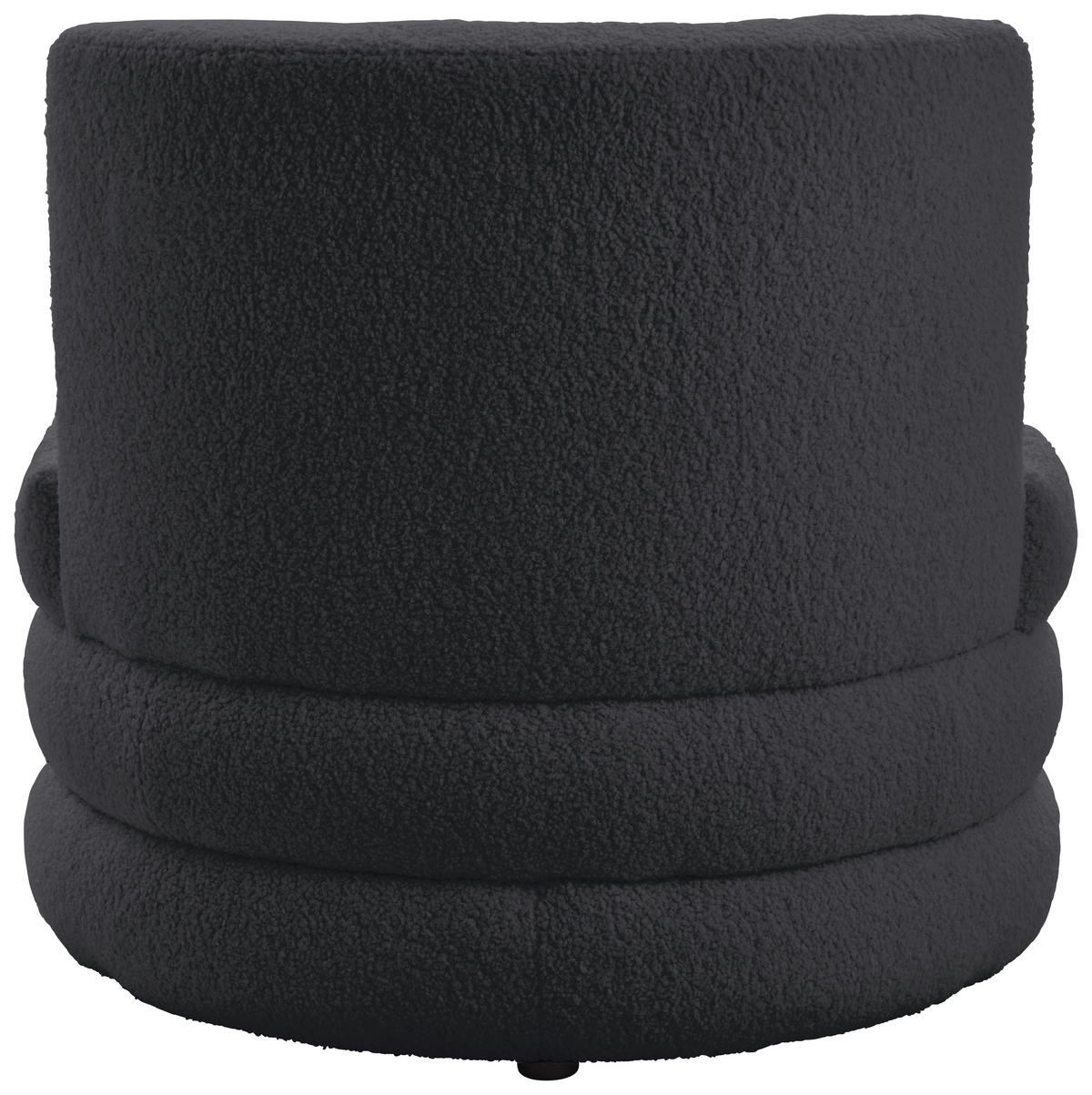 DESIGNSESSEL in Flachgewebe, Teddystoff Dunkelgrau  - Edelstahlfarben/Dunkelgrau, Trend, Textil/Metall (90/82/85cm) - Livetastic