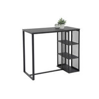 BARTISCH in Metall, Holzwerkstoff 120/102,5/60 cm   - Eichefarben/Dunkelgrau, MODERN, Holzwerkstoff/Metall (120/102,5/60cm) - P & B
