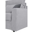 SCHLAFSOFA Mikrofaser Hellgrau - Dunkelgrau/Hellgrau, KONVENTIONELL, Kunststoff/Textil (186/101/101cm) - Carryhome