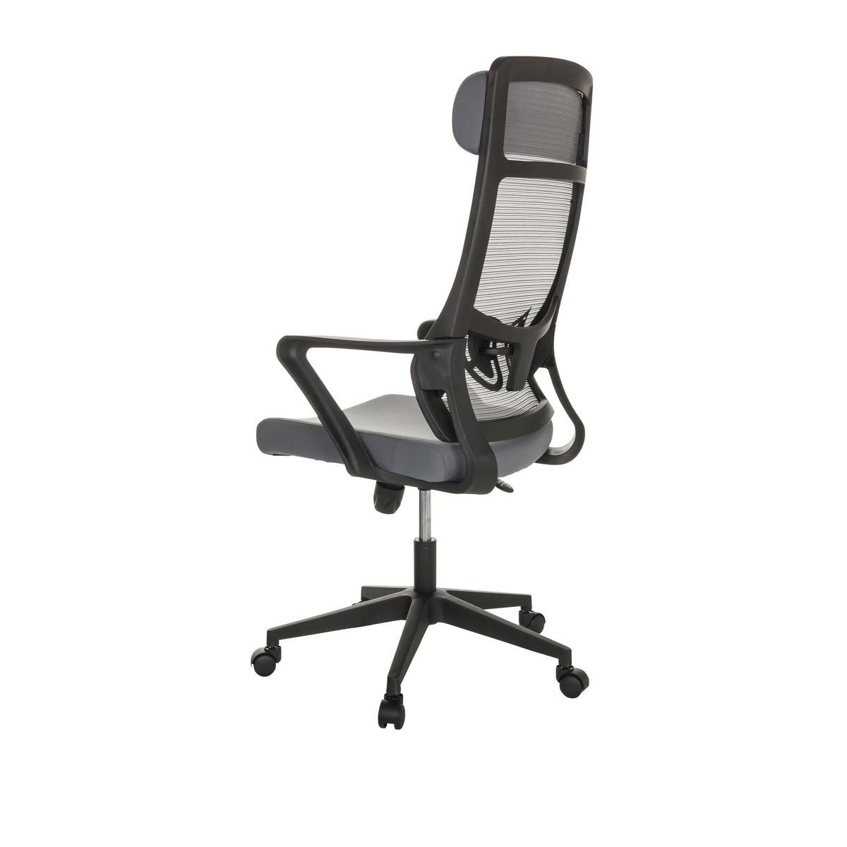 SNURRSTOL  i grå  - svart/grå, Basics, textil/plast (69/122-132/69cm) - MID.YOU
