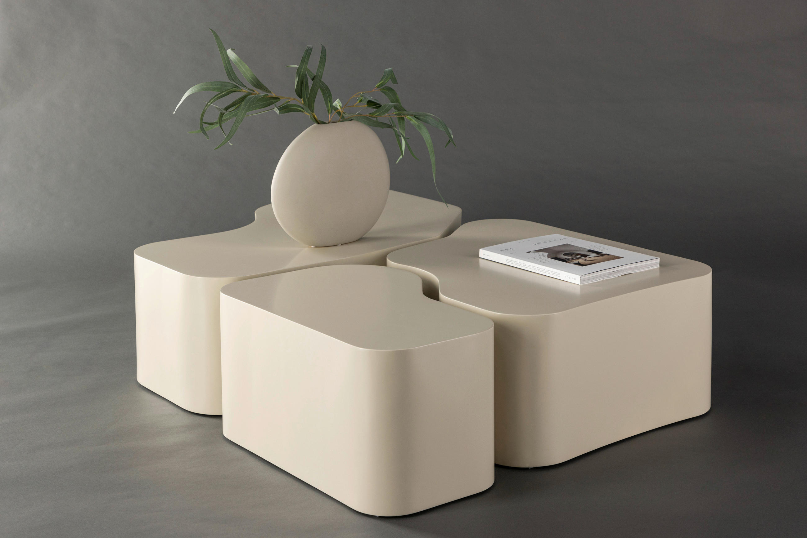 SOFFBORD - beige, Design, trämaterial (92/70/30cm) - Livetastic