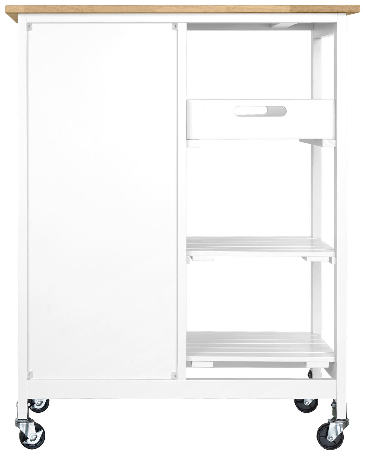 KÜCHENINSEL   in Naturfarben, Weiß  - Weiß/Naturfarben, Basics, Holz/Holzwerkstoff (67/84/37cm) - MID.YOU