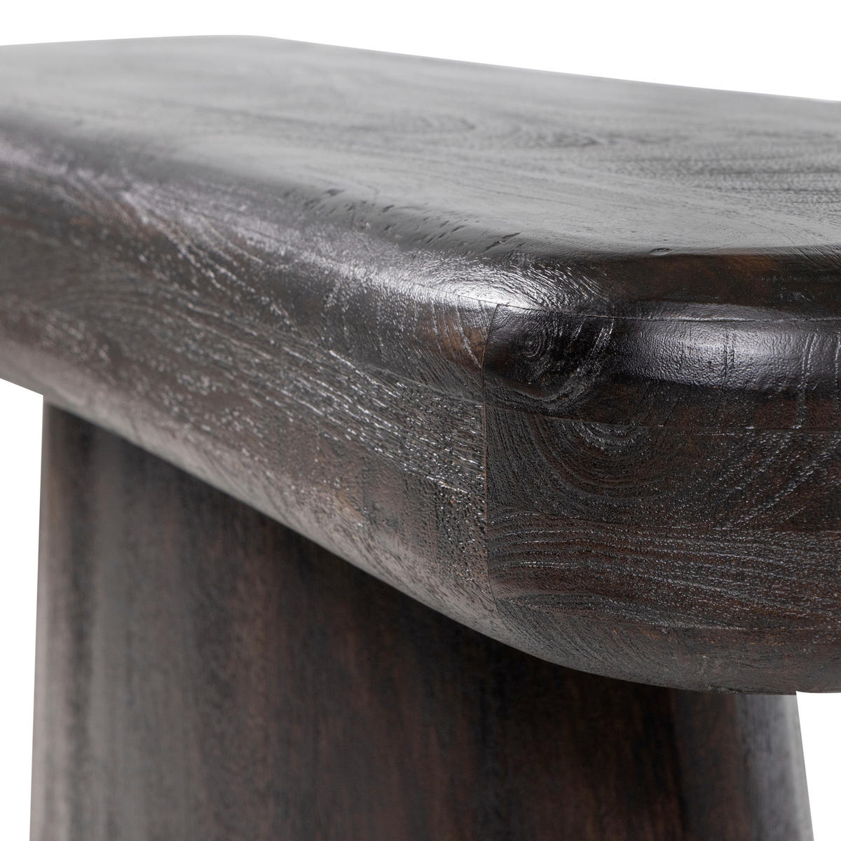 BEISTELLTISCH 120/40/76 cm Amco Mangoholz vollmassiv Schwarz rechteckig  - Schwarz, Design, Holz (120/40/76cm) - Livetastic