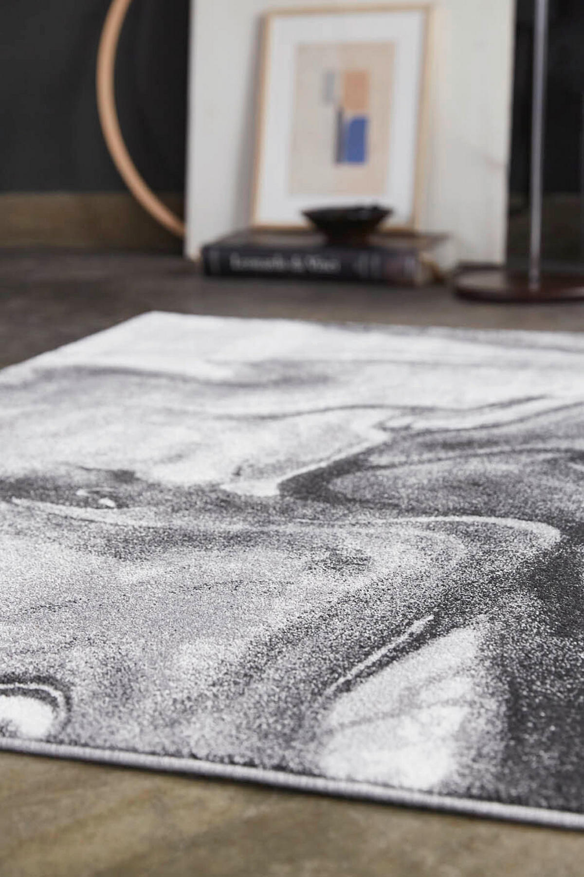 WEBTEPPICH 120/170 cm Voyage Grau, Hellgrau, Dunkelgrau  - Dunkelgrau/Hellgrau, KONVENTIONELL, Textil (120/170cm) - WECON HOME