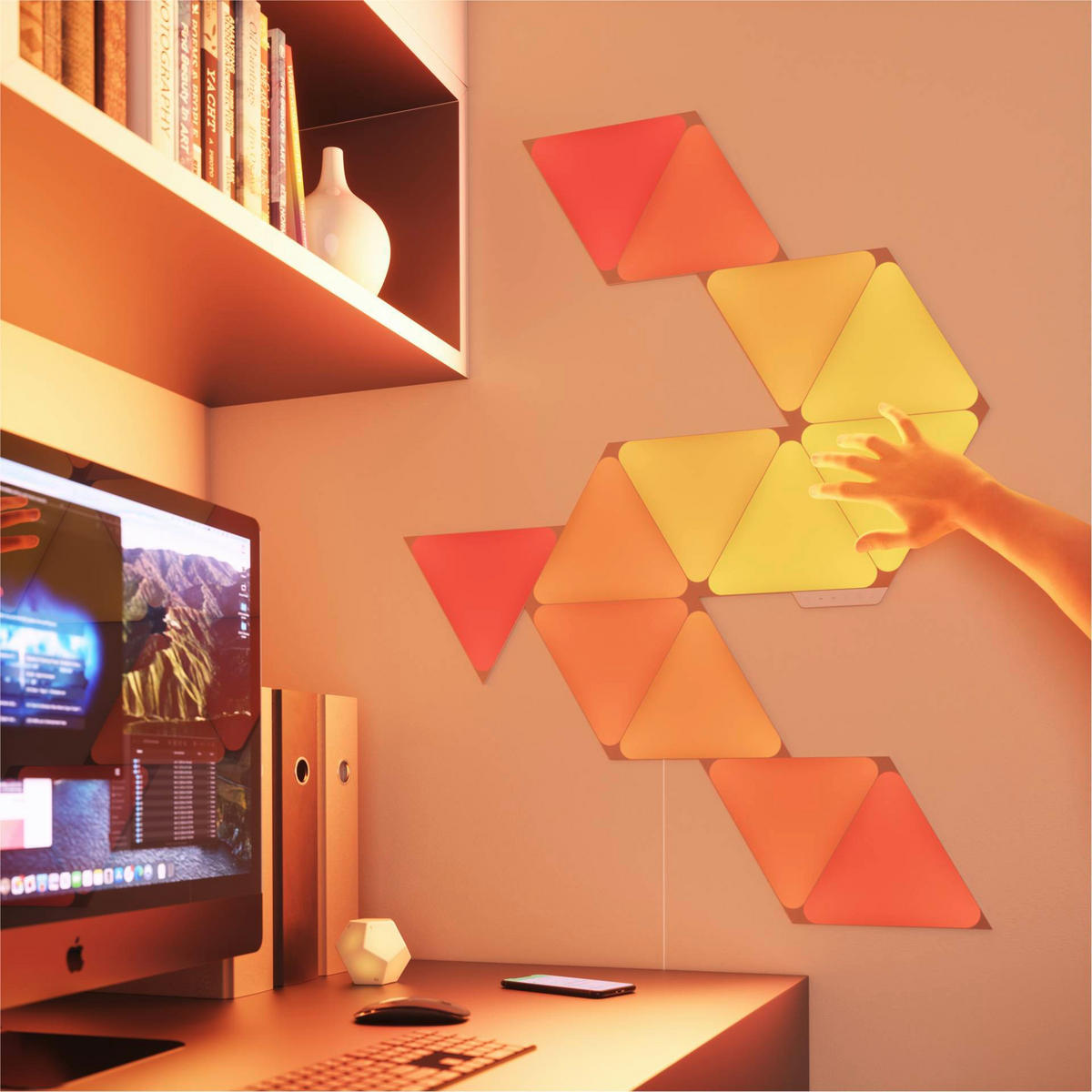 Nanoleaf Triangles 3er Pack Erweiterungsset 23/0,6/20 cm   - Weiß, Basics, Kunststoff (23/0,6/20cm)