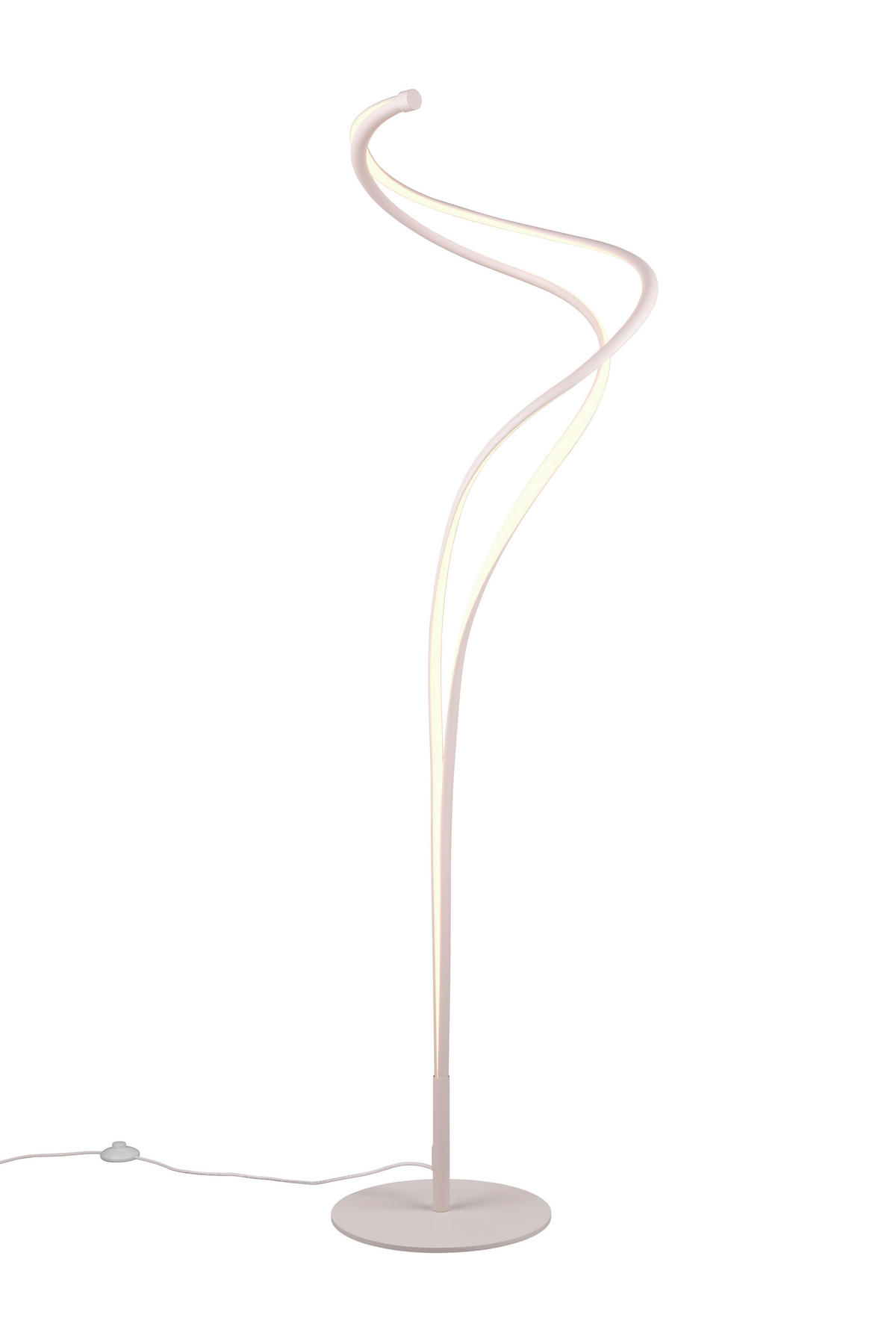 LED-STEHLEUCHTE 44/160 cm    - Weiß, Design, Metall (44/160cm) - Trio Leuchten