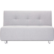 SCHLAFSOFA in Textil Grau - Chromfarben/Grau, Design, Textil/Metall (144/88/103cm) - Novel