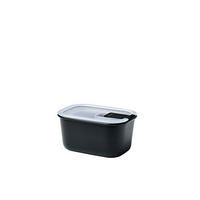 FRISCHHALTEDOSE 0,450 l  - Transparent/Schwarz, KONVENTIONELL, Kunststoff (13,9/9/7cm) - Mepal