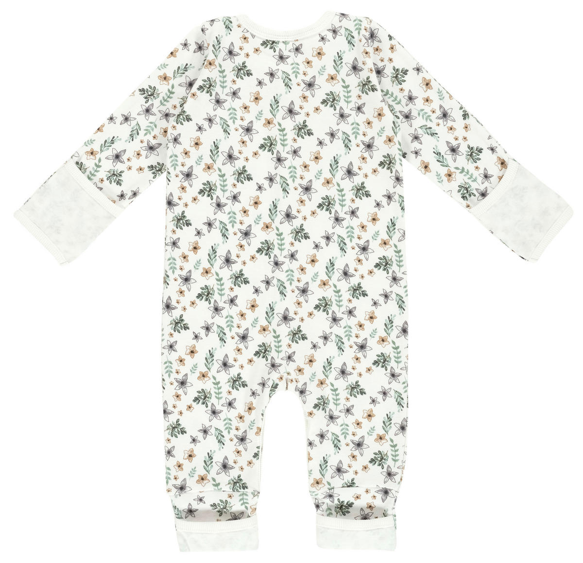 SCHLAFANZUG  - Weiß/Grün, Basics, Textil (62null) - Alvi