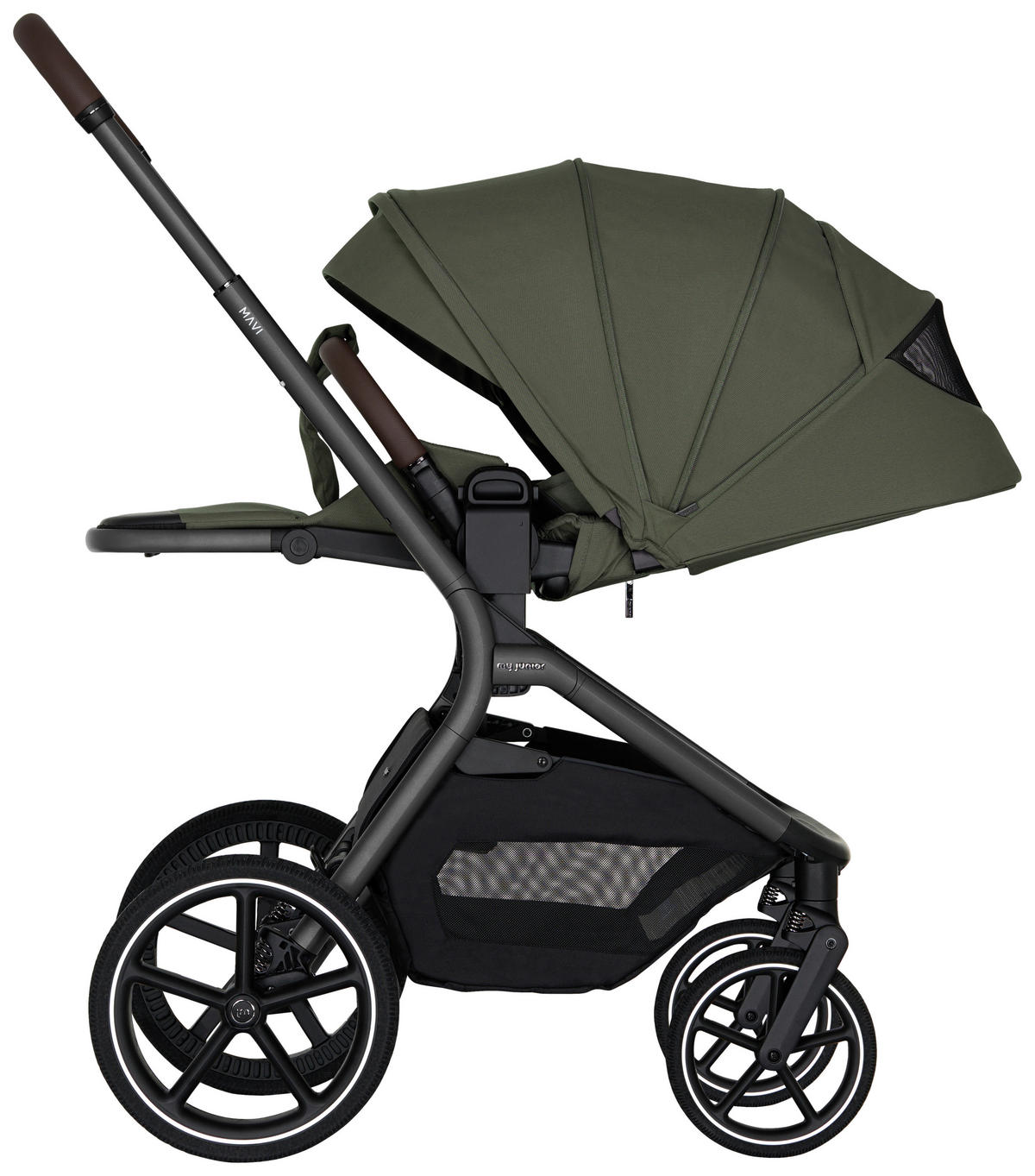 KOMBIKINDERWAGEN Mavi  - Olivgrün, Trend, Textil/Metall (92/55/110,5cm)