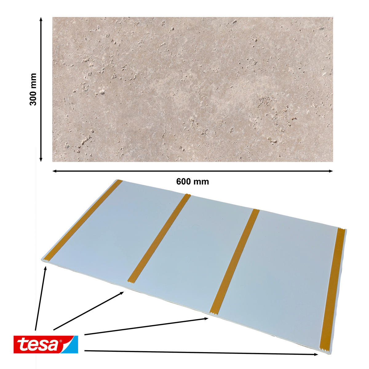 WANDPANEEL Baridecor Aqua Beige, Hellrosa  - Hellrosa/Beige, Design, Kunststoff (60/30/0,4cm)