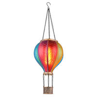 SOLARLEUCHTE Heluba 14/46,5 cm  - Goldfarben/Multicolor, Basics, Kunststoff/Metall (14/46,5cm) - Globo