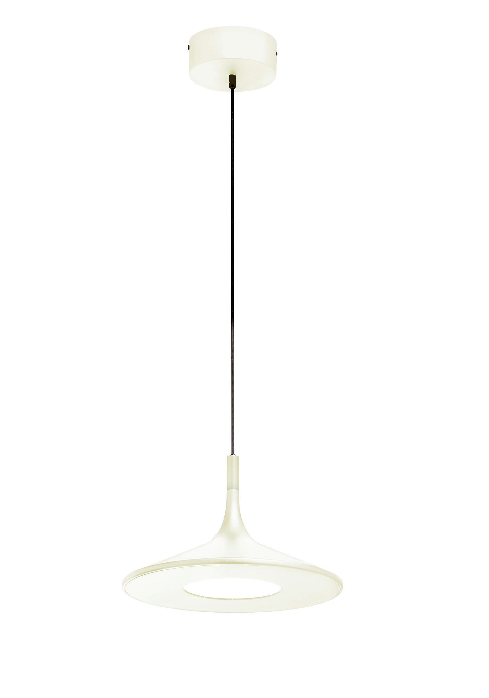 LED-HÄNGELEUCHTE 45/250 cm  - Weiß, Basics, Kunststoff (45/250cm) - Schöner Wohnen