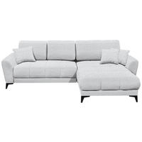 ECKSOFA in Webstoff Hellgrau  - Hellgrau/Schwarz, Modern, Kunststoff/Textil (281/189cm) - Carryhome
