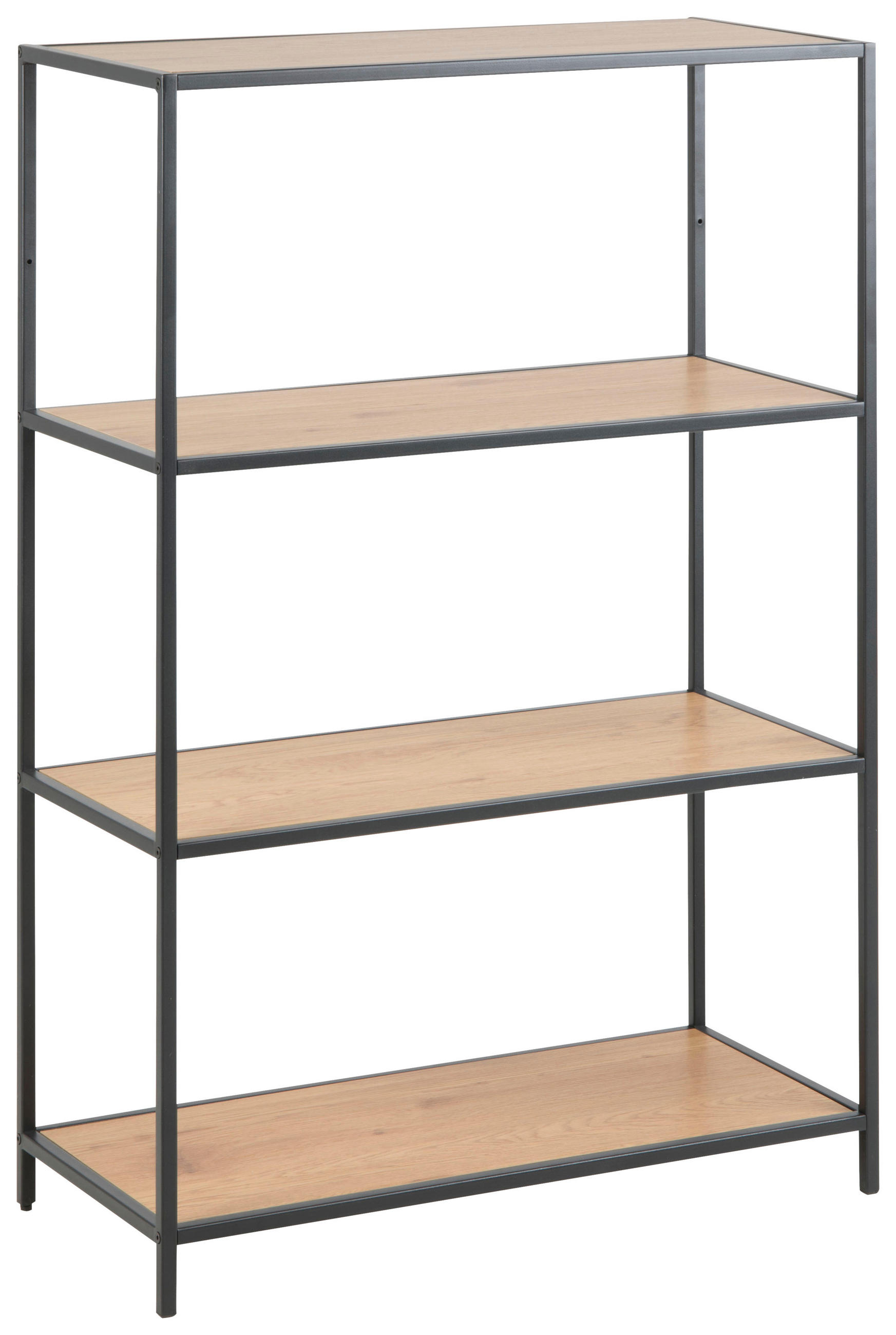 REGAL Eichefarben - Eichefarben/Schwarz, Trend, Metall (77/114/35cm) - MID.YOU