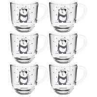 TASSENSET 6-teilig  - Transparent, Trend, Glas (13,60/14,10/8,70cm) - Leonardo