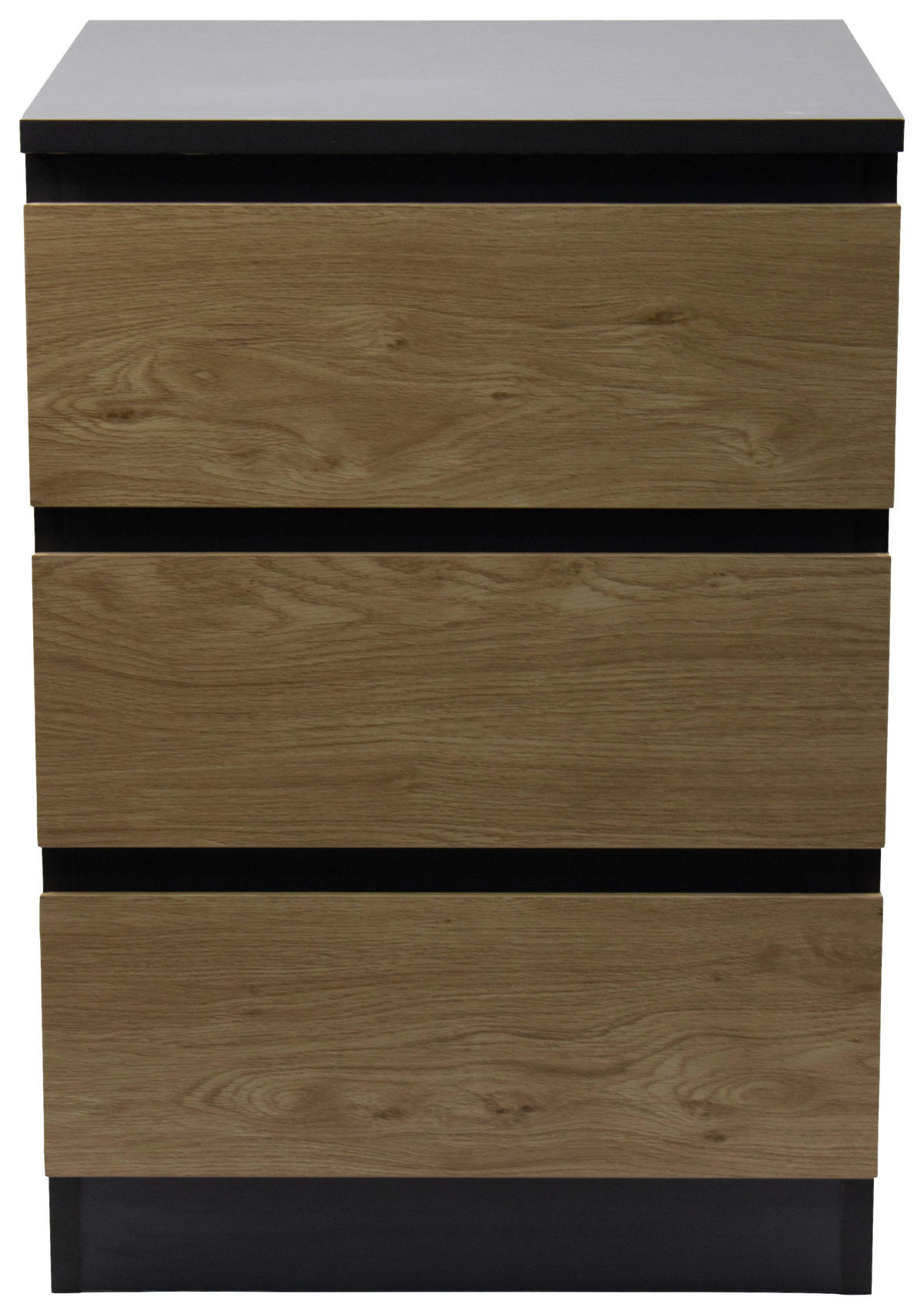 NACHTSCHRANK 39,7/57/35 cm, Anthrazit, Eiche Artisan,  - Anthrazit/Eiche Artisan, Basics, Holzwerkstoff (39,7/57/35cm) - Boxxx