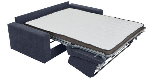 SCHLAFSOFA in Webstoff Dunkelblau  - Schwarz/Dunkelblau, KONVENTIONELL, Kunststoff/Textil (198/84/96cm) - Carryhome