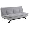 BÄDDSOFFA i chenille ljusgrå  - ljusgrå/svart, Design, metall/textil (196/91/98cm) - Best Price