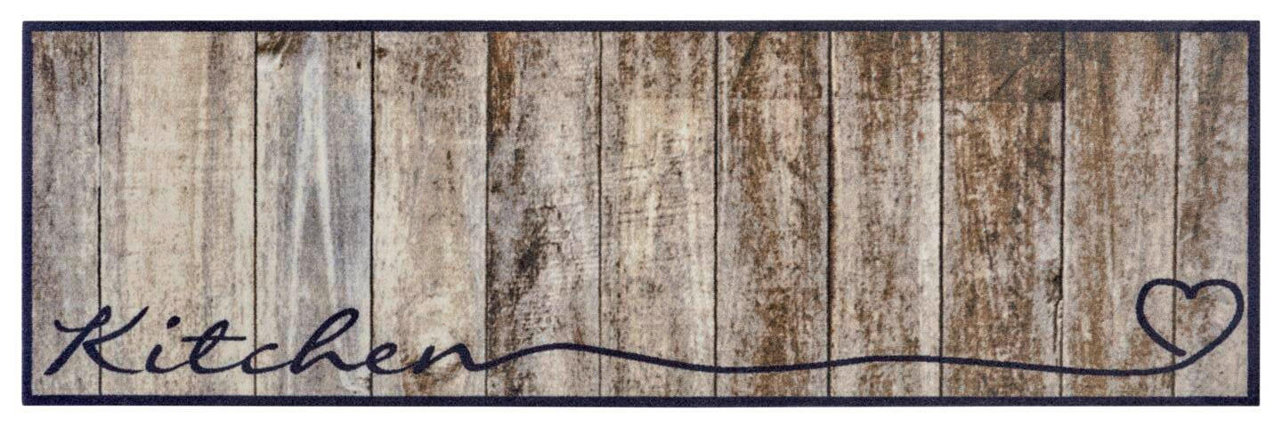 Hanse Home Küchenläufer Cook \u0026 Clean Braun, Taupe 50x150 cm