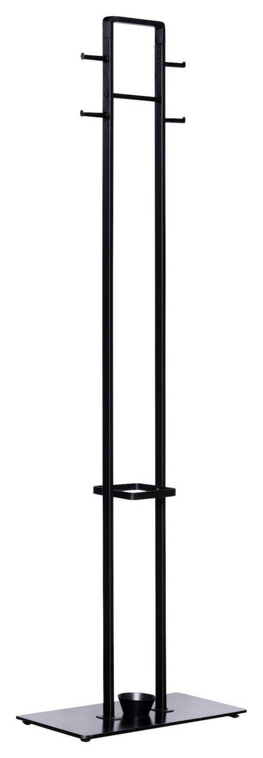 VEŠIAK NA KABÁTY - čierna, Design, kov (56/180/28cm) - Xora