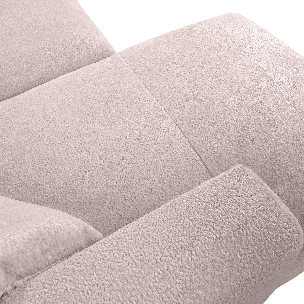 ECKSOFA Rosa Chenille  - Schwarz/Rosa, MODERN, Kunststoff/Textil (317/317cm) - Carryhome