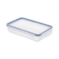 POSODA ZA SHRANJEVANJE  CLIC & LOCK    23,9/16/5 cm         - modra/prosojno, Basics, umetna masa (23,9/16/5cm) - Rotho