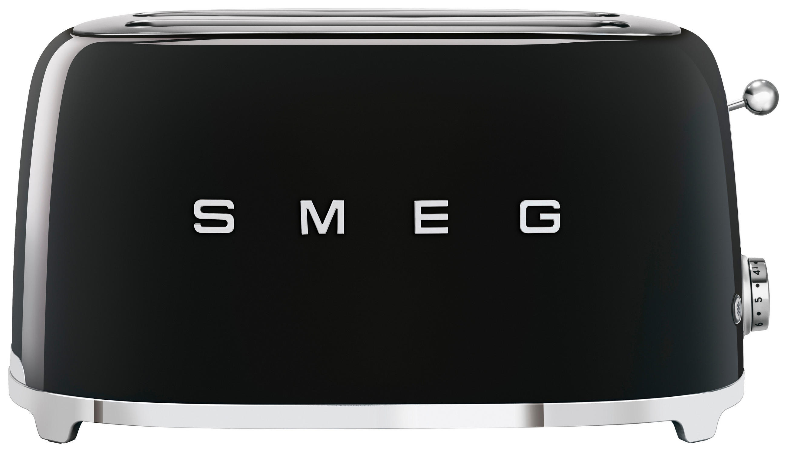 TOASTER  - Schwarz Hochglanz, Basics, Metall (39.4/21.5/39.4cm) - SMEG