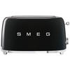 TOASTER  - Schwarz Hochglanz, Basics, Metall (39.4/21.5/39.4cm) - SMEG