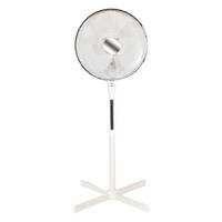 STANDVENTILATOR - Weiß, Basics, Kunststoff/Metall (58/58/116cm) - Globo