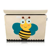 AUFBEWAHRUNGSBOX  - Gelb/Naturfarben, Basics, Kunststoff/Textil (36/36/51cm) - Lifeney