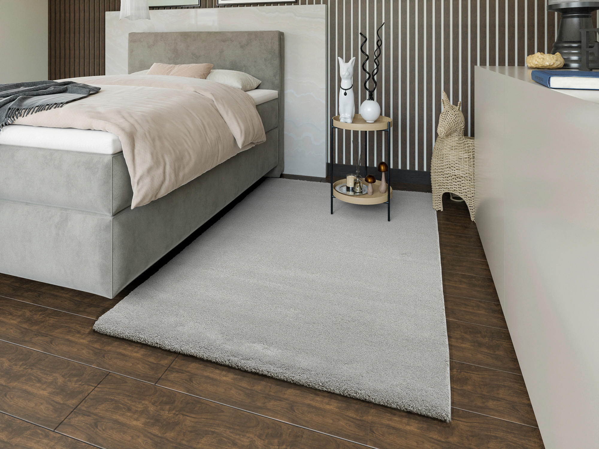 WEBTEPPICH 120/170 cm Grau  - Grau, Basics, Textil (120/170cm) - Novel