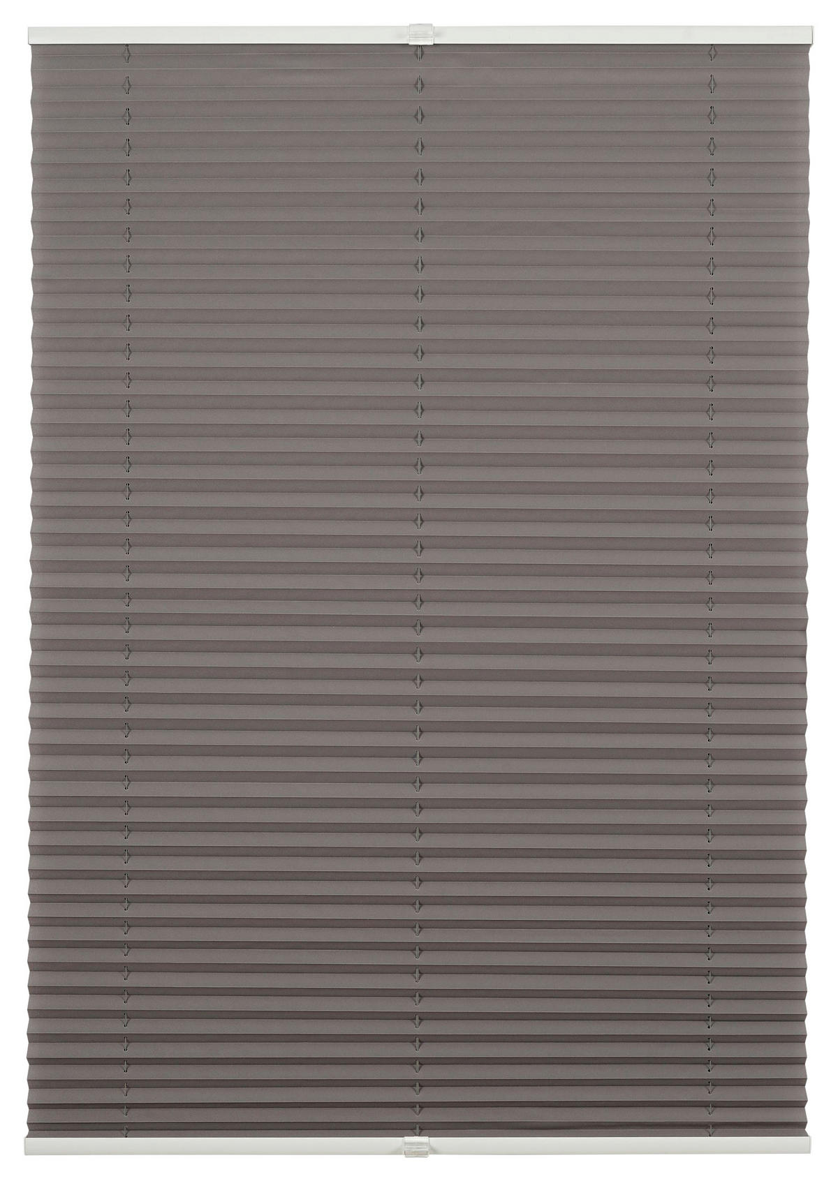 PLISSEE  halbtransparent   100/130 cm   - Hellgrau, Basics, Textil (100/130cm) - Homeware