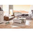 MEGASOFA Flachgewebe Dunkelgrau, Hellgrau - Dunkelgrau/Dunkelbraun, Trend, Holz/Textil (264/70/111cm) - Ambia Home