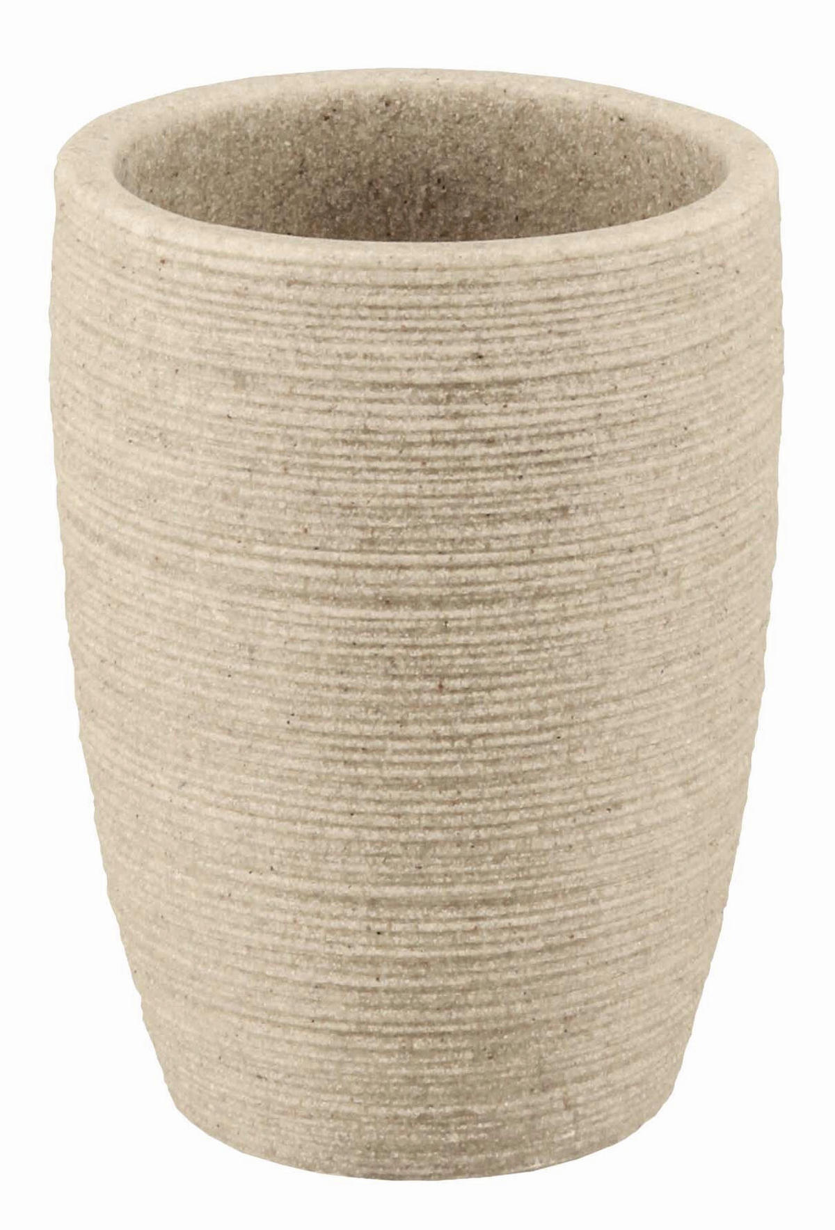 ZAHNPUTZBECHER SAND  - Sandfarben, Natur, Kunststoff (7,5/10cm) - Kleine Wolke