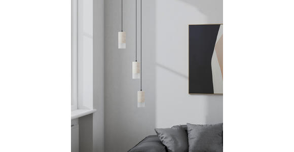 LED-HÄNGELEUCHTE Mimosa 33/150 cm   - Pinienfarben, Design, Kunststoff/Stein (33/150cm) - Dieter Knoll