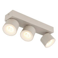 LED-STRAHLER 33/7.2/12 cm   - Sandfarben/Weiß, Design, Kunststoff/Metall (33/7.2/12cm) - Globo