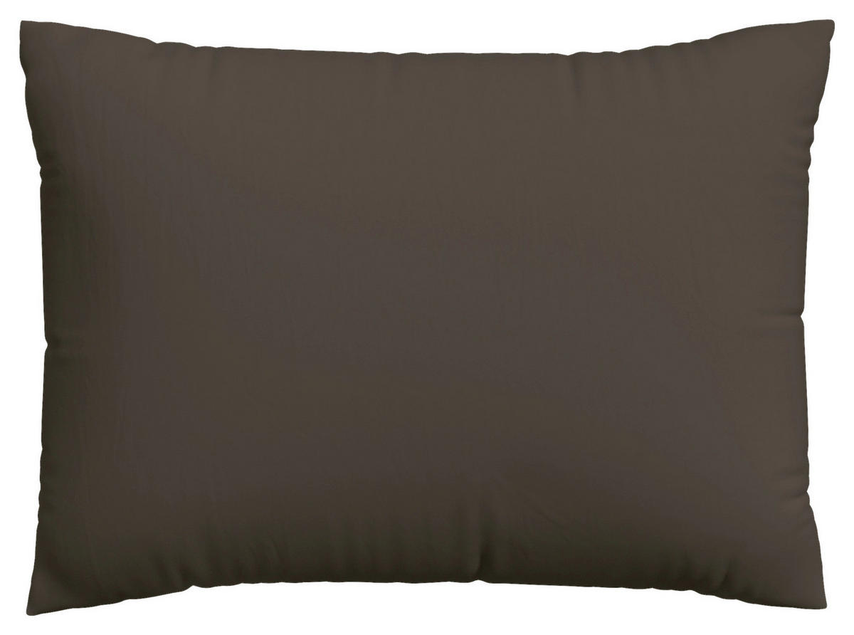 KISSENHÜLLE EASY JERSEY 40/60 cm  - Dunkelbraun, Basics, Textil (40/60cm) - Schlafgut