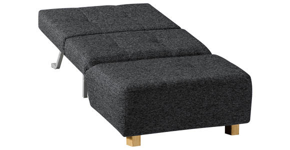 SCHLAFSESSEL in Flachgewebe Dunkelgrau - Dunkelgrau/Naturfarben, Design, Holz/Textil (85/92/102cm) - Novel