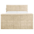 BOXSPRINGBETT 180/200 cm  in Sandfarben  - Sandfarben, KONVENTIONELL, Textil (180/200cm) - Carryhome