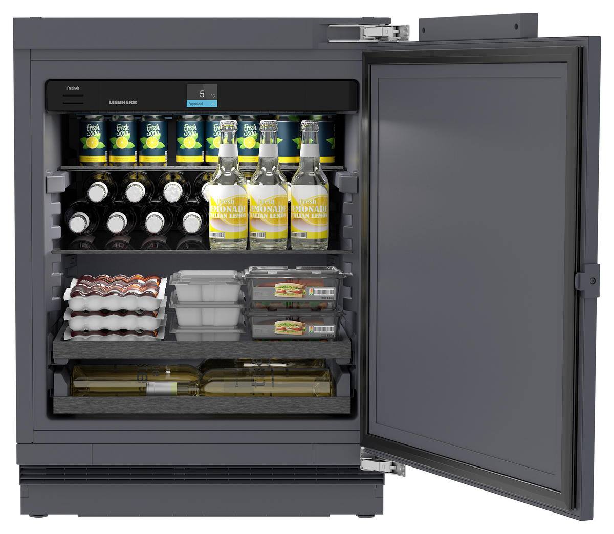 KÜHLSCHRANK 59,7/81,9/56,4 cm UORPR365I-20 Outdoor - Unterbaukühlschrank  - Anthrazit, Basics, Kunststoff/Metall (59,7/81,9/56,4cm) - Liebherr